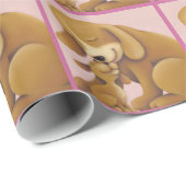Pink Puppy Wrapper Geschenkpapier (Rolleneckpunkt)