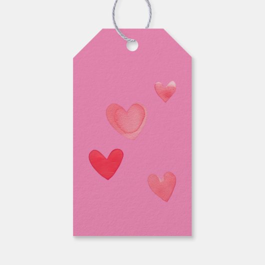 Pink Purffect Cat Geschenkanhänger (Rückseite)