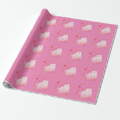 Pink Purffect Cat Geschenkpapier (Ungerollt)