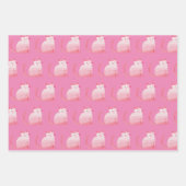 Pink Purffect Cat Geschenkpapier Set (Vorderseite)