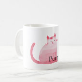 Pink Purffect Cat Kaffeetasse (Vorderseite Links)