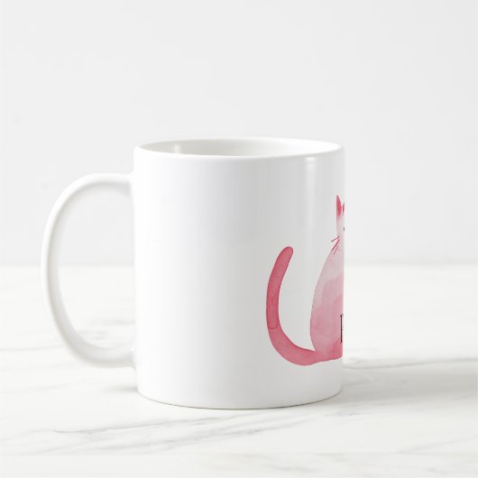 Pink Purffect Cat Kaffeetasse (Links)