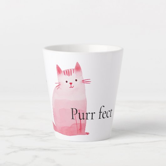 Pink Purffect Cat Milchtasse (Vorderseite)