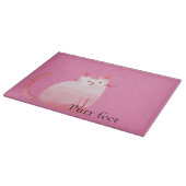 Pink Purffect Cat Schneidebrett (Ecke)