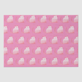 Pink Purffect Cat Seidenpapier