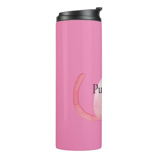Pink Purffect Cat Thermosbecher (Nach links gedreht)
