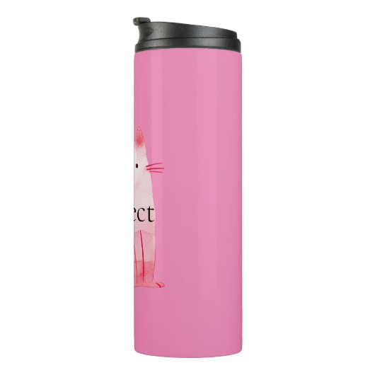 Pink Purffect Cat Thermosbecher (Nach rechts gedreht)