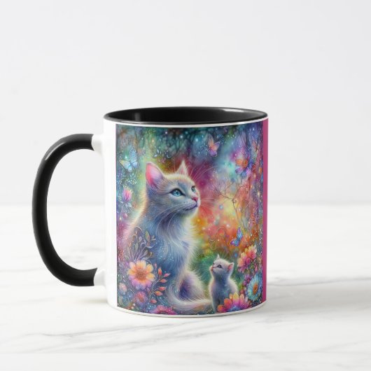 Pink Purktus Meowvelous Mama Muttertag Tasse (Links)