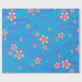 pink purple and blue geschenkpapier (Flach)