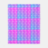 Pink, Purple, Blue Diamond Pattern Fleecedecke (Vorderseite)