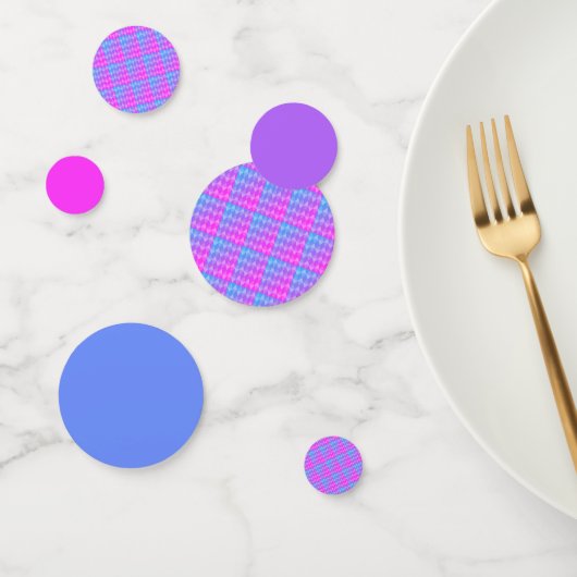 Pink, Purple, Blue Diamond Pattern Konfetti (Gruppe)