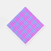 Pink, Purple, Blue Diamond Pattern Serviette (Ecke)