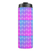 Pink, Purple, Blue Diamond Pattern Thermosbecher (Vorderseite)