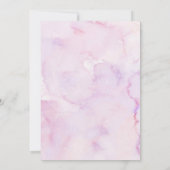 Pink Purple Bow Coquette Twins Butterfly Einladung (Rückseite)