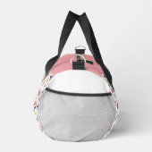 Pink Purple Butterflies Monogram Name Duffel Bag Duffle Bag (Rechts)