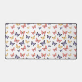 Pink Purple Butterflies Schreibtischunterlage (Vorderseite)
