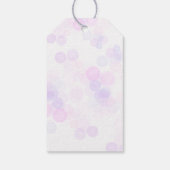 Pink Purple Butterflies & Wildflowers Thank You Geschenkanhänger (Rückseite)