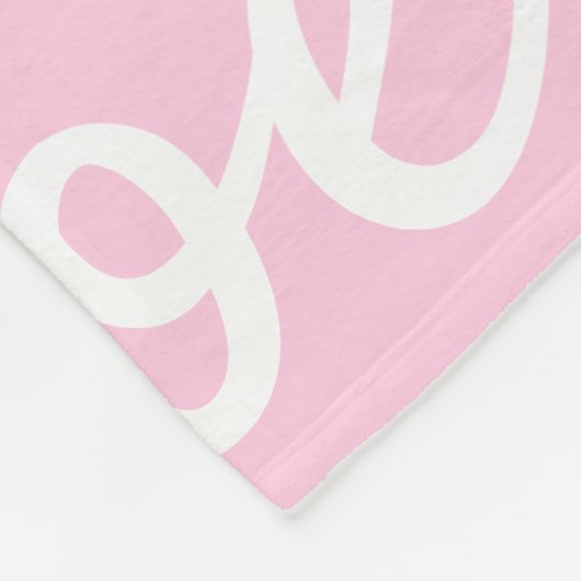 Pink Purple Custom Name Pattern Retro Fonts Fleecedecke (Ecke)
