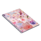 Pink & Purple Floral Pattern Notizblock (Rechte Seite)