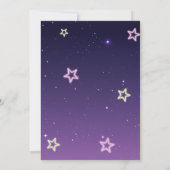 Pink Purple Girl Camping Birthday  Einladung (Rückseite)