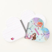 Pink Purple Glitter Mermaids Add Name Notizblock (Innenseite)