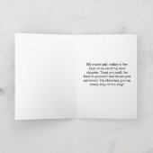 Pink Purple Happy First Day of School Karte (Innenseite)