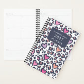 Pink Purple Heart Leopard Valentines Day Pattern Planer (Anzeige)