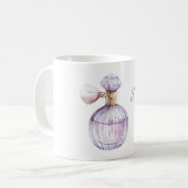 Pink Purple Perfume Bottle Kaffeetasse (Vorderseite Links)