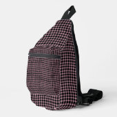 Pink Purple Plaid Checker Seamless Pattern Crossbody Bag (Rechte Ecke)