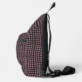 Pink Purple Plaid Checker Seamless Pattern Crossbody Bag (Rechts)