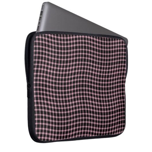 Pink Purple Plaid Checker Seamless Pattern Laptopschutzhülle (Vorne Rechts)