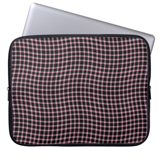 Pink Purple Plaid Checker Seamless Pattern Laptopschutzhülle (Vorderseite)