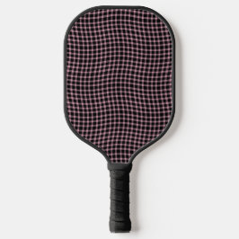 Pink Purple Plaid Checker Seamless Pattern Pickleball Schläger
