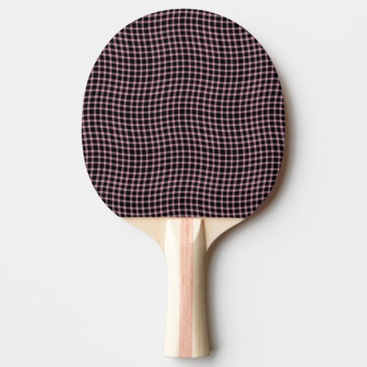 Pink Purple Plaid Checker Seamless Pattern Tischtennis Schläger (Vorderseite)