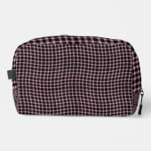 Pink Purple Plaid Checker Seamless Pattern Toiletr Waschbeutel (Vorderseite)