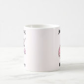 Pink Purple Unicorn Head Kaffeetasse (Mittel)