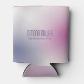 Pink Purple White Minimalist Aesthetic Gradient Dosenkühler (Vorderseite)