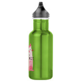 Pink Purrfect Cat Edelstahlflasche (Rechts)