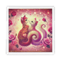 Pink Pussy Cats Zentrierte Kerze