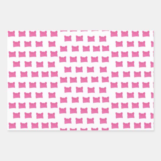 Pink Pussy Feminist Strick Hat Geschenkpapier Set (Vorderseite)