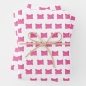 Pink Pussy Feminist Strick Hat Geschenkpapier Set (Beispiel)