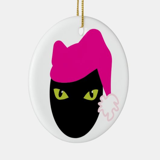 Pink Pussycat Keramik Ornament (Rechts)