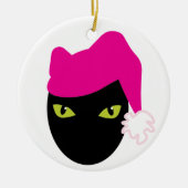 Pink Pussycat Keramik Ornament (Vorne)