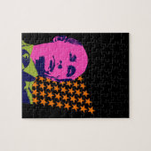 Pink Putin Pop Kunstportrait Puzzle (Horizontal)