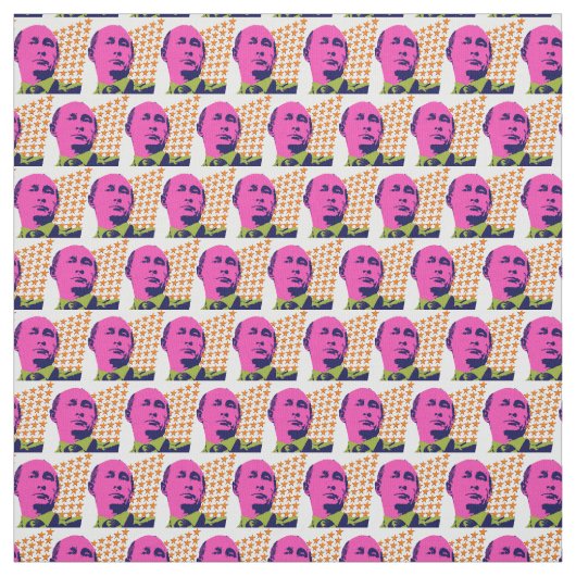 Pink Putin Pop Kunstportrait Stoff (Muster)