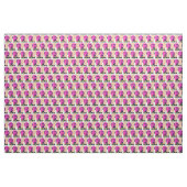 Pink Putin Pop Kunstportrait Stoff (Fat Quarter (45,7 x 55,9 cm))