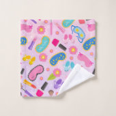 Pink-Pyjama-Party  Badhandtuch Set (Waschlappen)