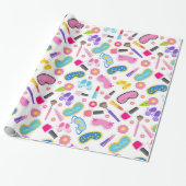 Pink-Pyjama-Party Geschenkpapier (Ungerollt)