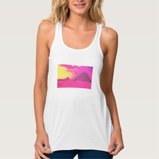 Pink Pyramids T-Shirt Tank Top (Vorderseite)