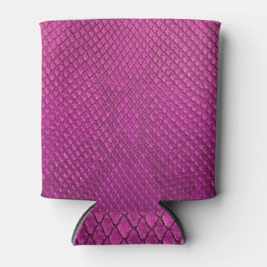 Pink Python: Schlange Hauttextur. Dosenkühler (Vorderseite)